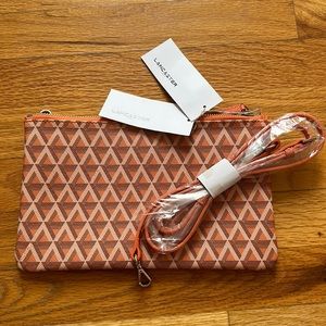 NWT Lancaster Paris clutch with strap